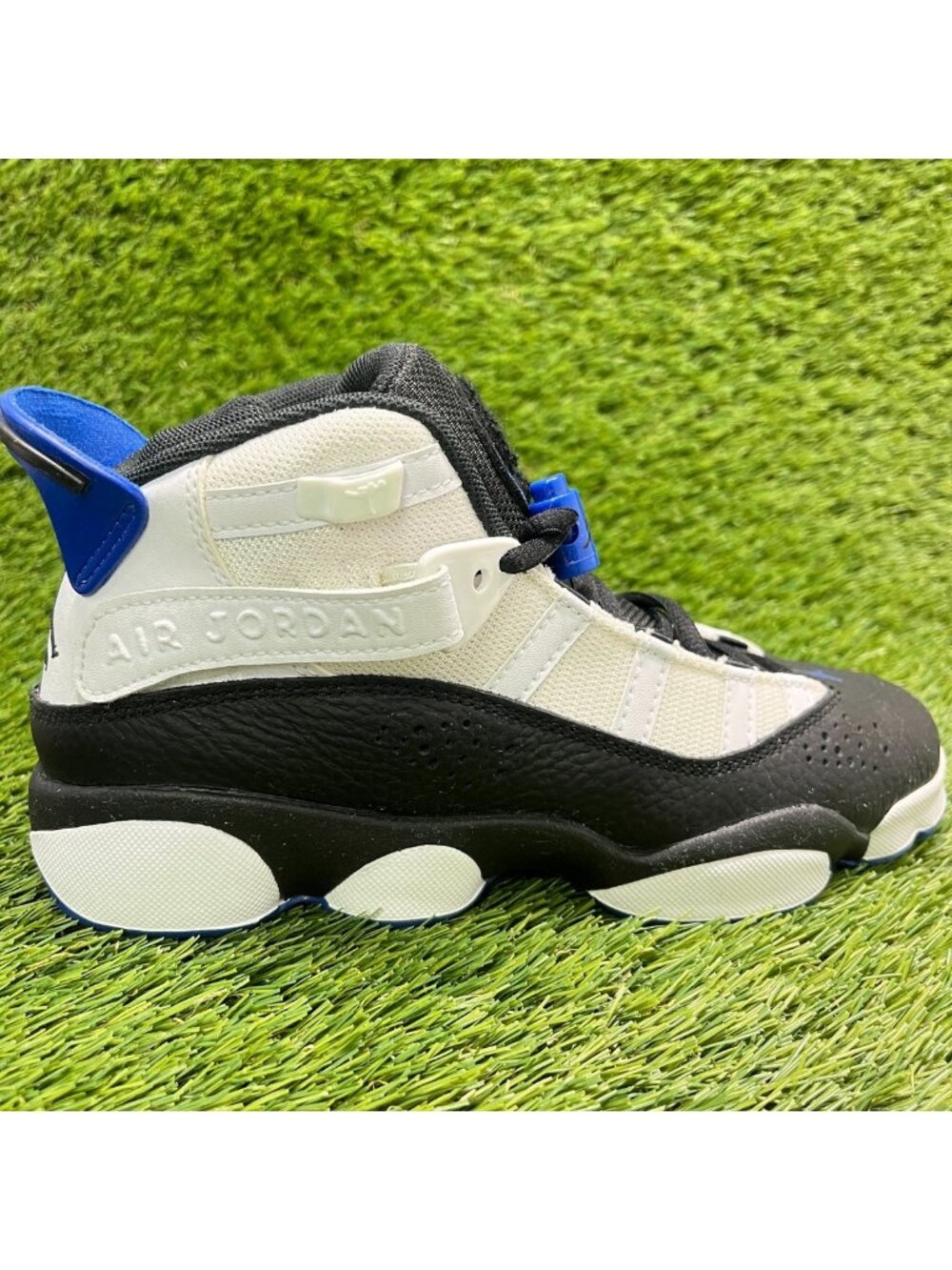 Nike Air Jordan 6 Rings Boys Size 5Y Black Athletic Basketball Shoes Sneakers